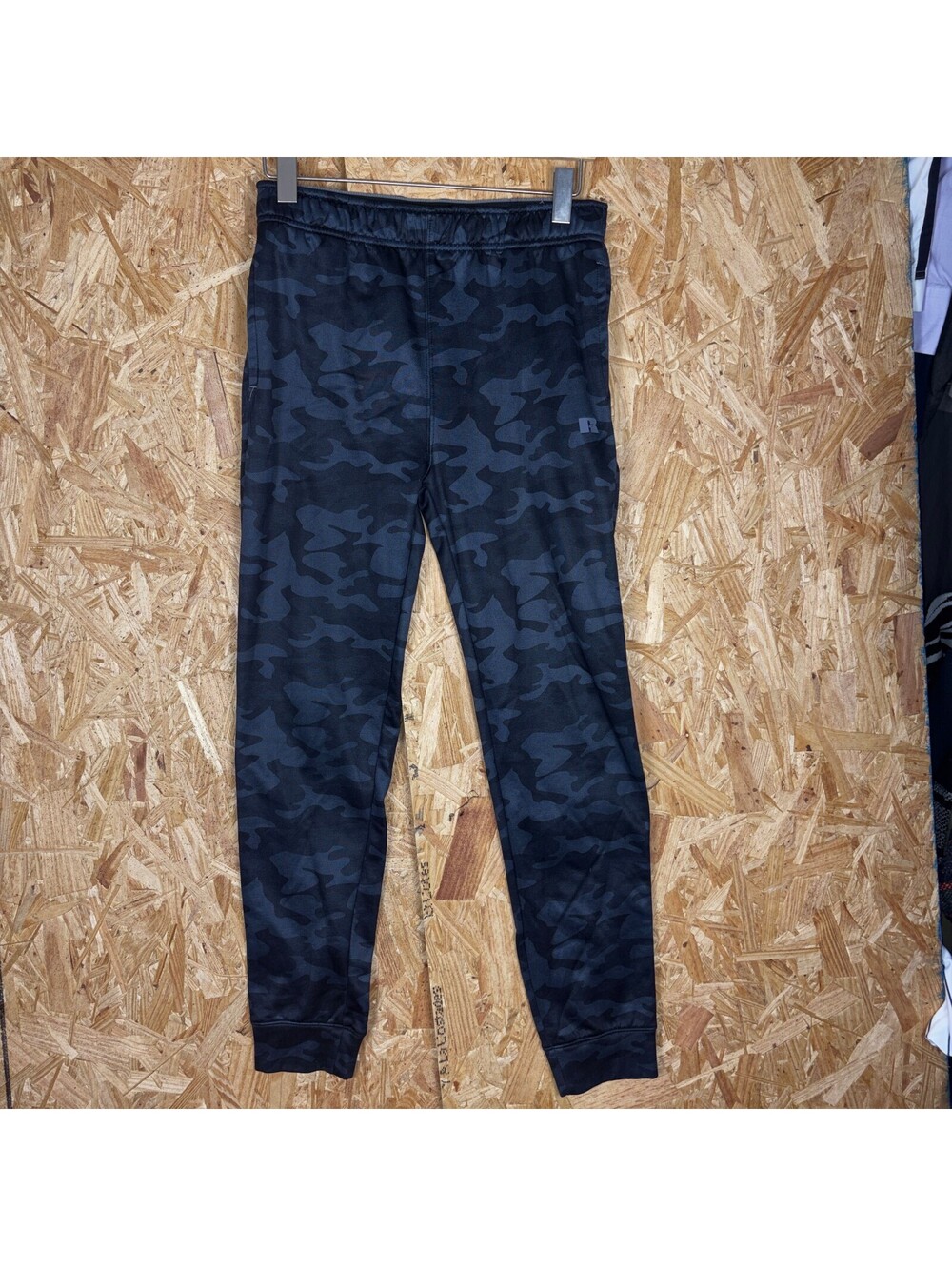 Russell Athletic Youth 14 16 Black Camo Leggings Used